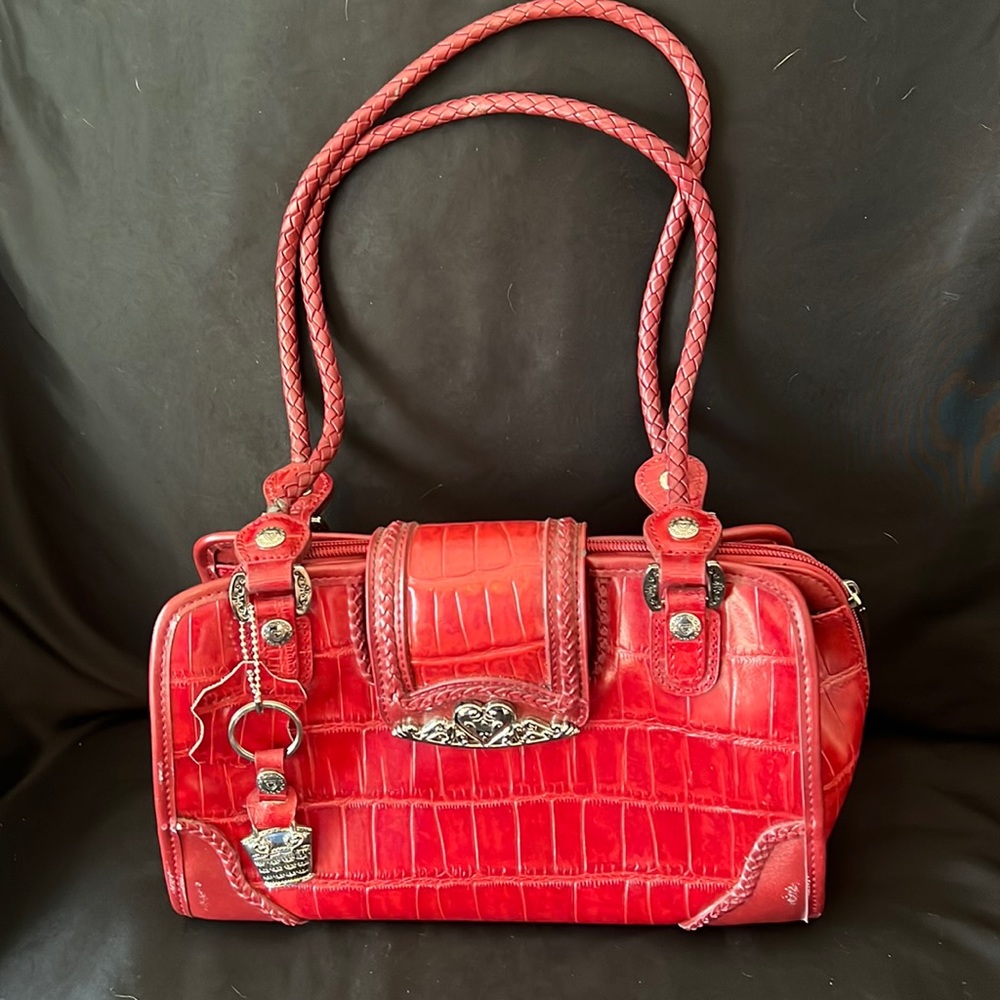 Brighton red leather purse